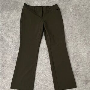 New York & Company Dark Olive Bootcut Dress Pants